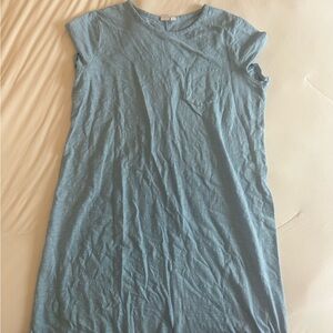 GAP Light Blue Short Sleeve Pocket Tee Dress